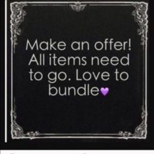 Make an offer items need to go